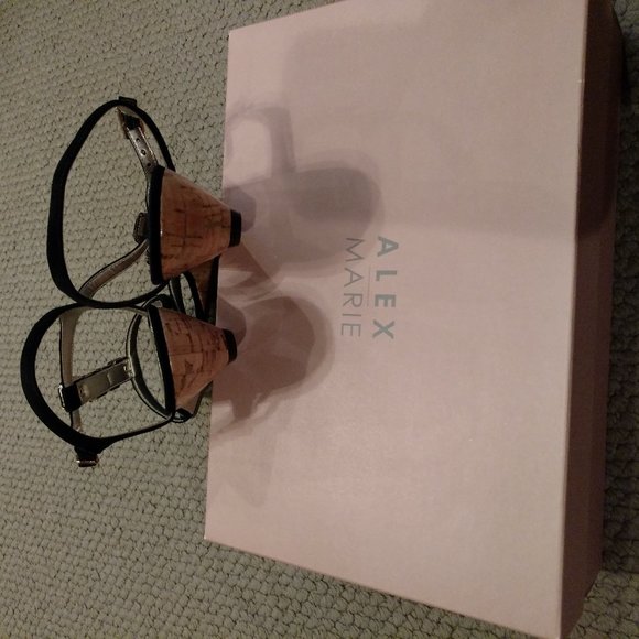 "HOST PICK" - NWOT - Black Jeweled Sandals by Alex Marie Sz 8.5 - Picture 13 of 14